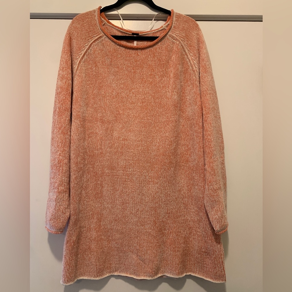 Free People Lenox Tunic In Carrot Cake Combo sweater New With Tags!